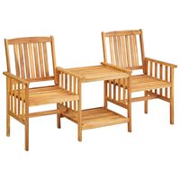 vidaXL Vrtne stolice sa stolićem 159x61x92 cm masivno bagremovo drvo