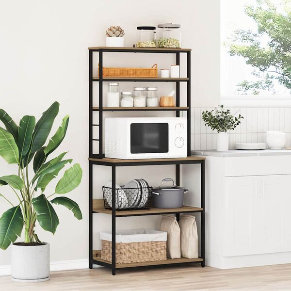 vidaXL Kuhinjska polica Umjetnički hrast 80 x 40 x 168 cm