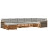 vidaXL Set vanjskih sofa s jastukom 7 pcs Prirodna i svjetlosiva
