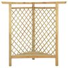 vidaXL Kutna pergola s klupom 166x81x174 cm od impregnirane borovine
