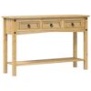 vidaXL Konzolni stol "Corona" 114x34,5x73 cm Masivno drvo Bor