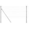 vidaXL Stup za ogradu Srebrno 10 x 0,6 m (25 mm mreža) Čelik