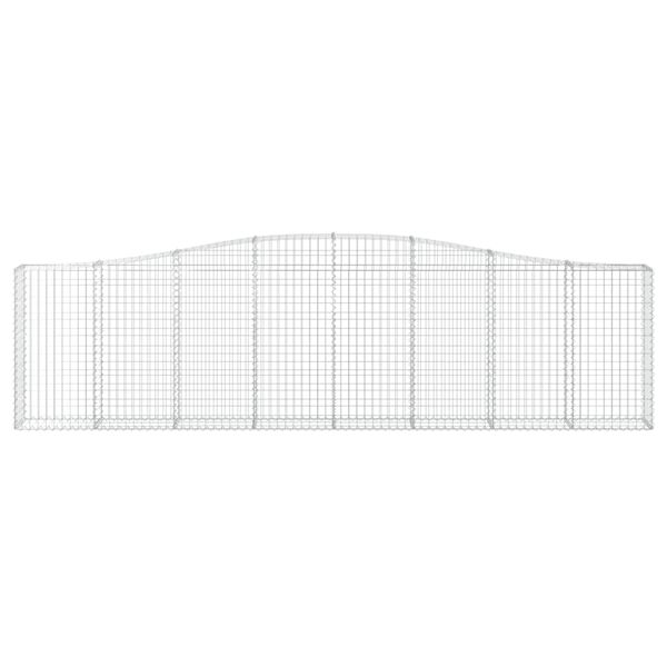 vidaXL Lučne gabionske ko&scaron;are 6 kom 400x30x100/120cm pocinčano željezo