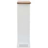 vidaXL Visoka komoda s ladicama od masivne hrastovine 45 x 32 x 115 cm