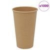 vidaXL papirnate &scaron;alice za kavu 1000 kom 16 oz 400 ml smeđe