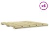 vidaXL Pločice za decking 6 pcs Zelena 50 x 50 cm