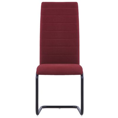 vidaXL Konzolne blagovaonske stolice od tkanine 4 kom boja vina