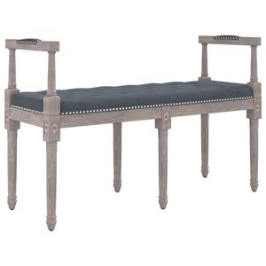 vidaXL Klupa tamnosiva 110x40x70 cm bar&scaron;unasta