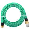 vidaXL Usisno crijevo s mjedenim priključcima zeleno 1,1 " 3 m PVC