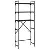 vidaXL Polica za perilicu rublja crne 67x25x163 cm drvena