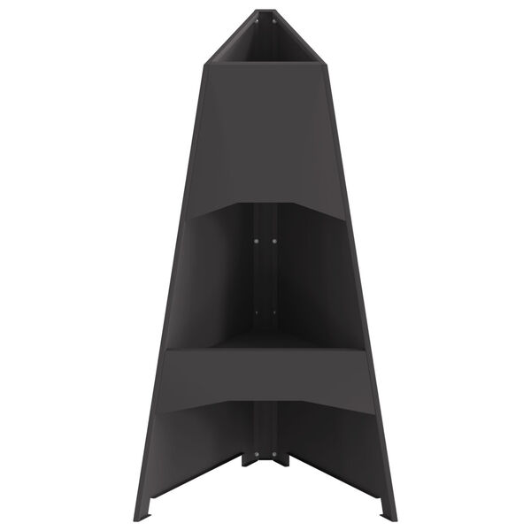 vidaXL Kamin Crna 50 x 50 x 95 cm Čelik