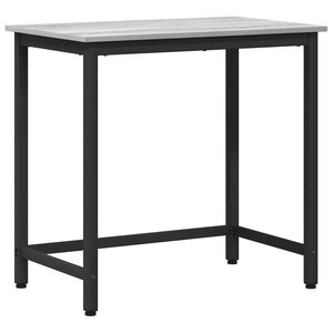vidaXL stol Siva Sonoma 100 x 50 x 76,5 cm Inženjerska drva i čelik