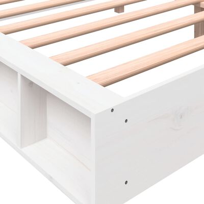 vidaXL Okvir za krevet od borovine bijeli 180x200 cm