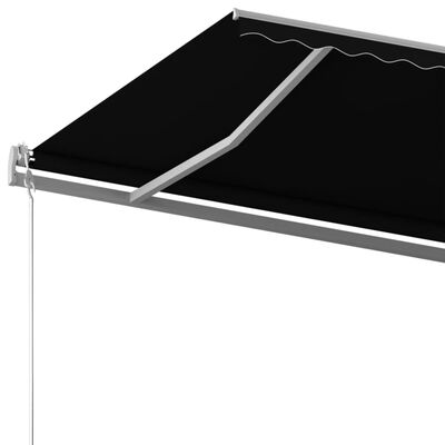 vidaXL Samostojeća tenda na ručno uvlačenje 500 x 350 cm antracit