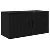 vidaXL Zidni TV ormar set Zidne 3 pcs Crni hrast 80 x 34,5 x 40 cm