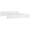 vidaXL Okvir za krevet s ladicama bijeli 200 x 200 cm