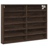 vidaXL Vitrina boja smeđeg hrasta 80x8,5x58 cm od konstruiranog drva
