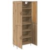 vidaXL Highboard Umjetnički hrast 69,5 x 34 x 180 cm Konstruirano drvo