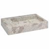vidaXL Umivaonik sivi 58 x 39 x 10 cm mramorni
