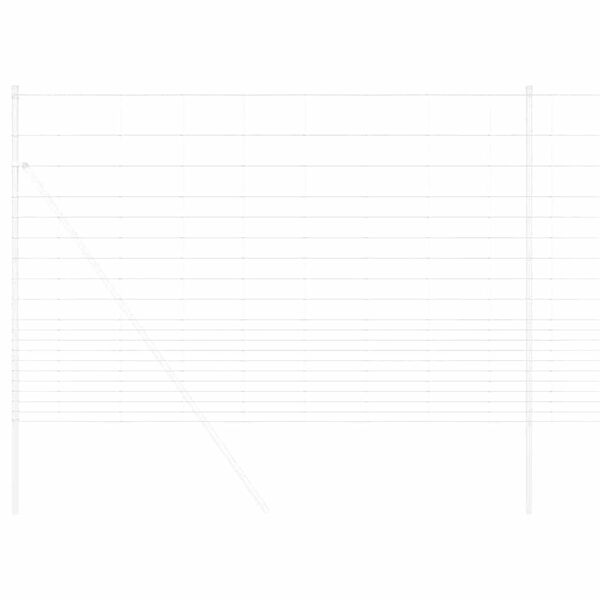 vidaXL Ograda za pašnjake Srebrno 25 x 1,6 m Pocinčani čelik