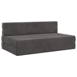 vidaXL Sofa na razvlačenje Tamnosiva 152 x 86,5 x 60 cm Tkanina