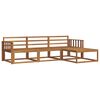 vidaXL Set vanjskih sofa 4 pcs Prirodna Čvrsto drvo akacije