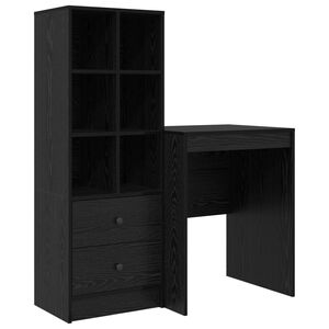 vidaXL Stol Crni hrast 105,5 x 50 x 127 cm 2 kom.