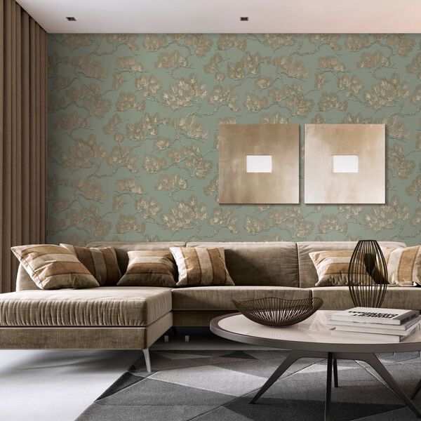 DUTCH WALLCOVERINGS zidna tapeta s uzorkom bora zelena