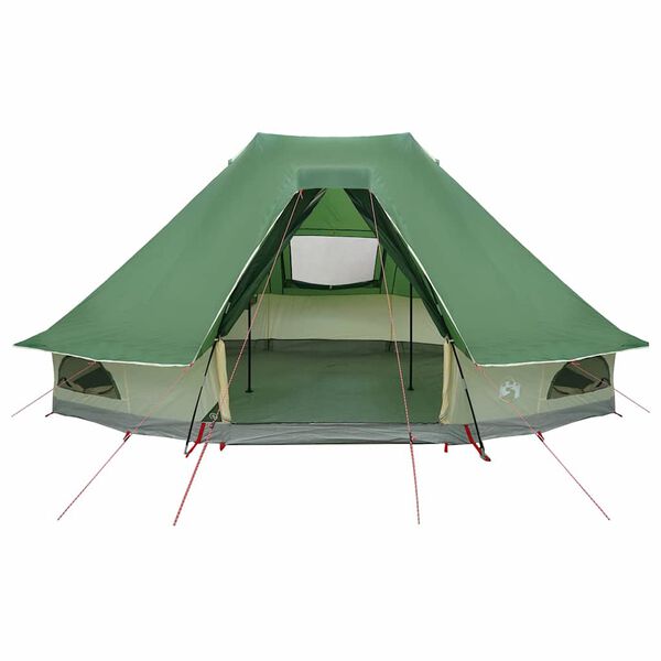 vidaXL Obiteljski tipi &scaron;ator s krovom Zelena 466 x 310 x 240 cm