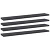 vidaXL Police za knjige 4 kom sive 60 x 10 x 1,5 cm od iverice