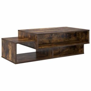 vidaXL Kava Stol Dimljeni hrast 105 x 50 x 32,5 cm Konstruirano drvo
