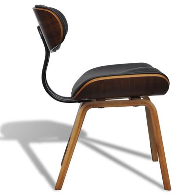 vidaXL Blagovaonske stolice 6 kom od zaobljenog drva i umjetne kože