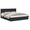 vidaXL Krevet s od storage Crna 200 x 200 cm Konstruirano drvo
