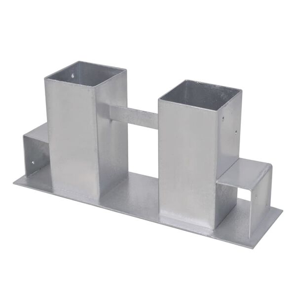 vidaXL Pomagala za slaganje drva za ogrjev 4 kom čelična srebrna