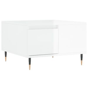 vidaXL Stolić za kavu sjajni bijeli 55x55x36,5 cm konstruirano drvo