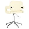 vidaXL Okretna blagovaonska stolica od umjetne kože krem