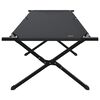 vidaXL Sklopivi kamperski krevet 2 pcs Crna 210 x 80 x 46 cm