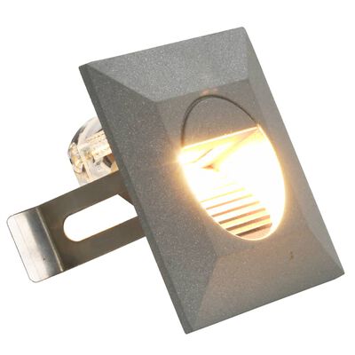 vidaXL Vanjske LED zidne svjetiljke 6 kom 5 W srebrne četvrtaste