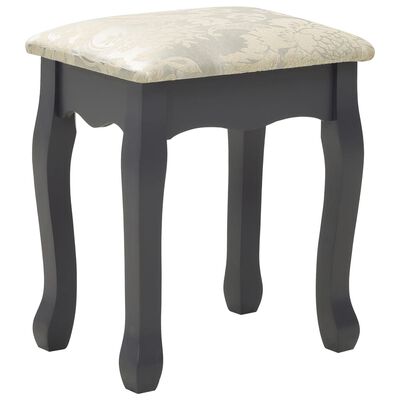 vidaXL Toaletni stolić sa stolcem sivi 75x69x140 cm od drva paulovnije