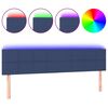 vidaXL LED uzglavlje plavo 180x5x78/88 cm od tkanine