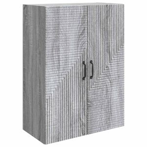 vidaXL Ormar za montažu na zid Siva Sonoma 66 x 34,5 x 90 cm