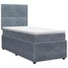 vidaXL Boxspring krevet s madracem Tamnosiva 80 x 200 cm Bar&scaron;un