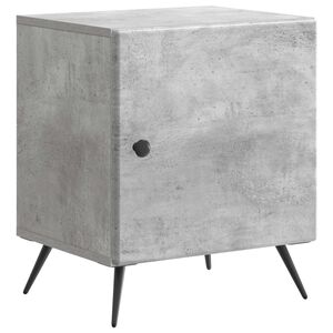 vidaXL Noćni ormar Betonska siva 43 x 34,5 x 50 cm Konstruirano drvo