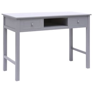 vidaXL Pisaći stol sivi 110 x 45 x 76 cm drveni