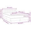 vidaXL Box spring krevet s madracem crni 160x210 cm bar&scaron;unasti