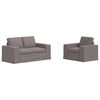 vidaXL Sofa 2 pcs Sivo-smeđa 182 x 80 x 82 cm tkanina