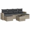 vidaXL 7-dijelni set vrtnih sofa svjetlosivi od poliratana
