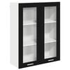 vidaXL Viseći ormarić Crni hrast 80 x 31 x 100 cm Konstruirano drvo