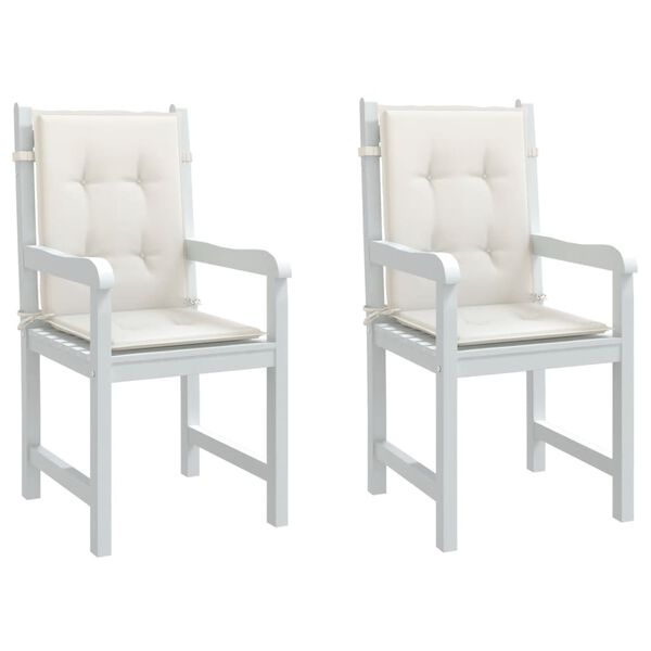 vidaXL Jastuci za stolice 6 kom pro&scaron;arano krem100x50x4 cm tkanina