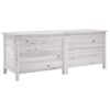 vidaXL Vrtna kutija za pohranu bijela 150x50x56,5 cm masivna jelovina